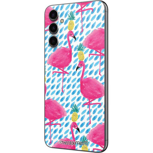 Bouffants and Broken Hearts Party Flamingos Galaxy A14 5G Skin